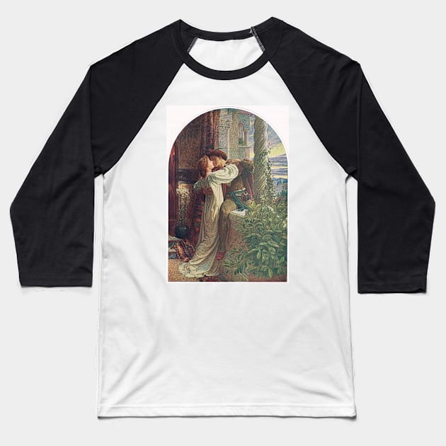 Romeo and Juliet by Frank Dicksee R.A. (1853-1928) Baseball T-Shirt by artfromthepast